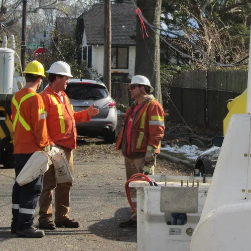 Metro Power safety watching team on site